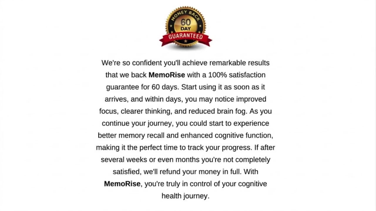 60 Day Money Back Guarantee